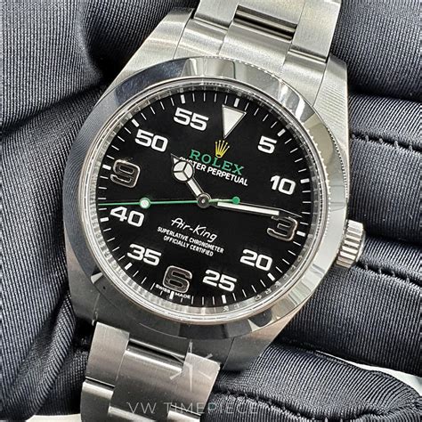 rolex air king 116900 on leather strap|rolex air king discontinued.